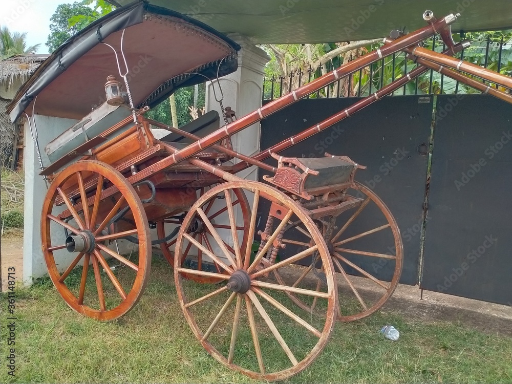 old farm wagon