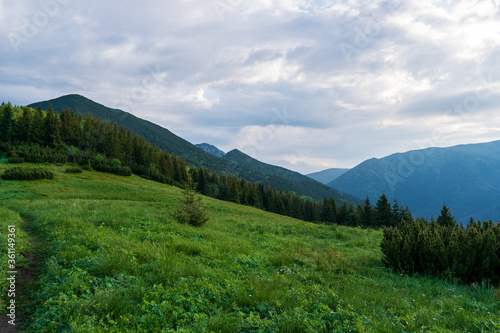 Slovakia mountain in West Tatras - Salatin Brestova