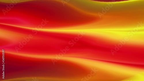 Colorful Wavy Abstract Animated Background. Seamless Loop