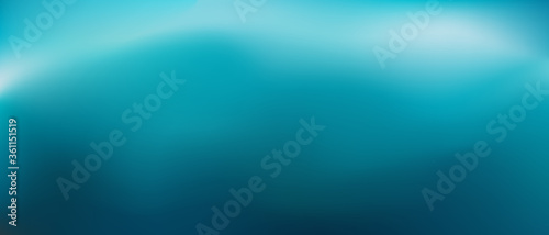 Abstract deep blue gradient background. Blurred water backdrop. Vector illustration for your graphic design, banner, summer or aqua poster