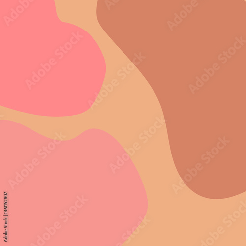 Abstract seamless pattern with organic shapes in mint, light green, dark teal and pastel pink. Trendy and stylish wallpaper, textile, branding and packaging design, modern wall art.