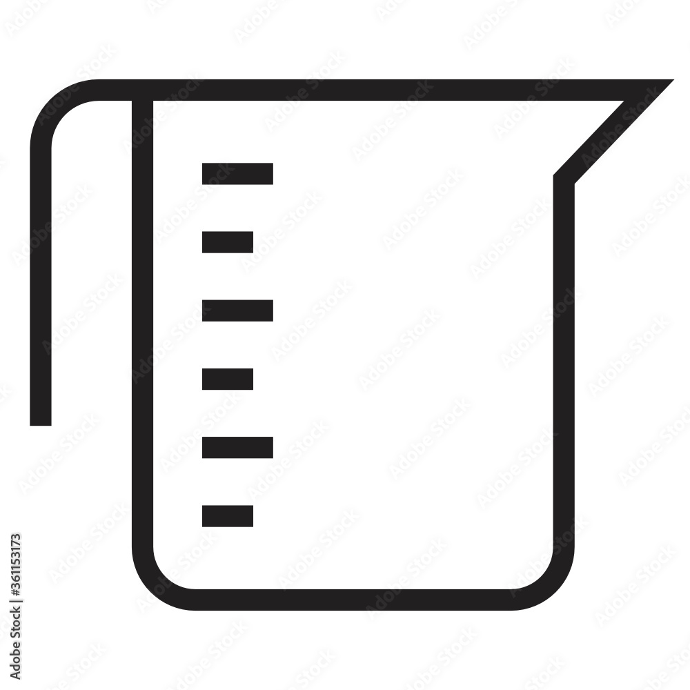 measuring cup icon design line style measuring cup icon design line style