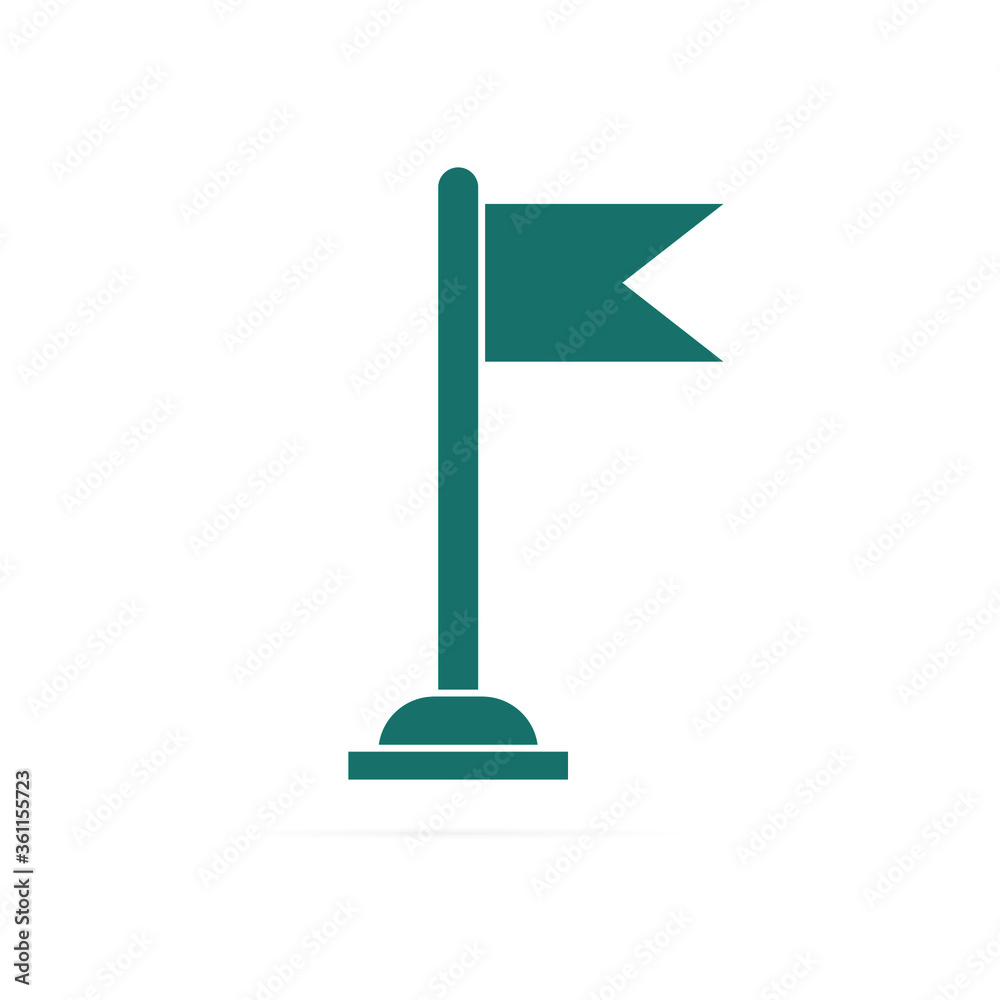 Flag isolated flat web mobile icon, sign, symbol, button, element, silhouette. Vector illustration eps 10 Flag isolated flat web mobile icon, sign, symbol, button, element, silhouette. Vector illustration eps 10