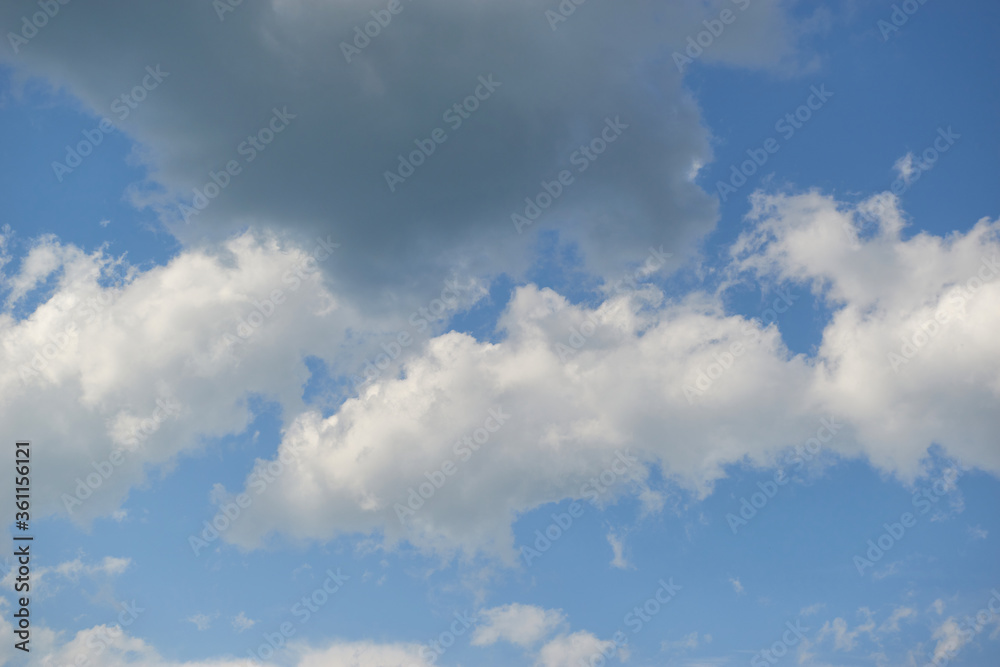 Blue sky background with clouds