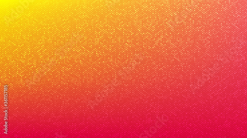 Gradient dotted background. Pattern with dot and circles. Futuristic orange background for brochures, flyers and banners. Dots texture for creative design. Vector