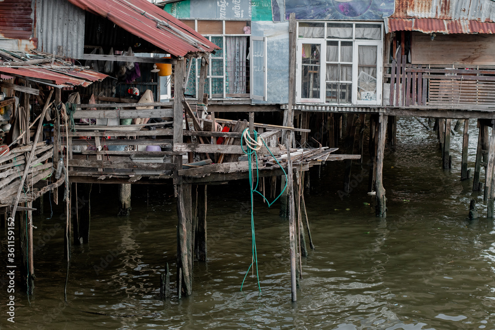 old woodden house in thailand