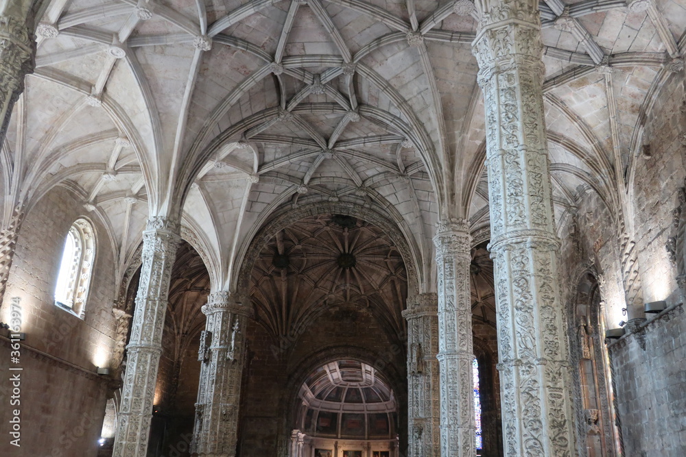 Elaborate pillars in a monastery Elaborate pillars in a monastery