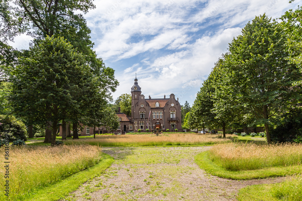 Mansion house and estate Rechterem in the small village Rechteren, municipallity of Dalfsen, Overijssel in the Netherlands