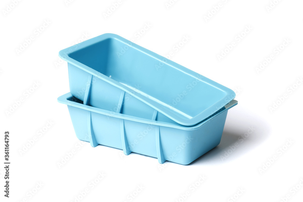silicone mold for baking on a white background. Culinary accessories of the baker. Small baking cups. It is isolated. silicone mold for baking on a white background. Culinary accessories of the baker. Small baking cups. It is isolated.