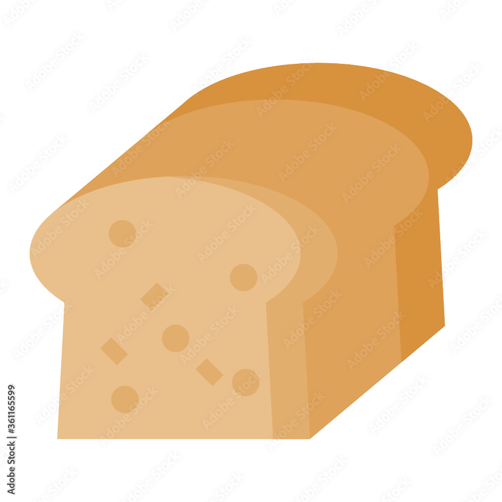 bread icon design flat style bread icon design flat style