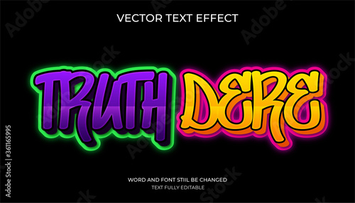 graffiti editable text effect.