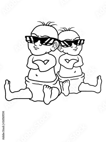 Team 2 Coole Babys Papa Kind Blick 