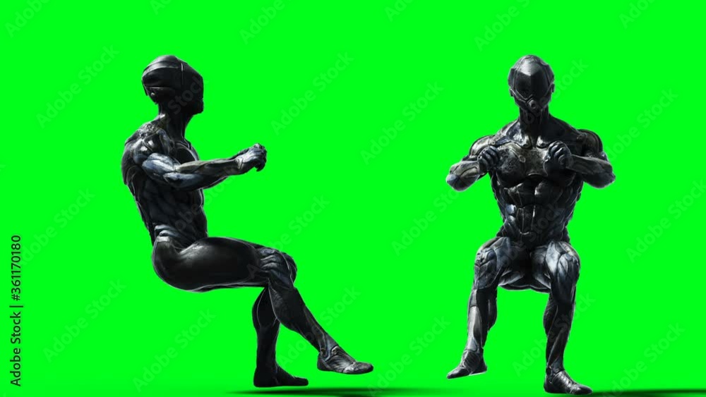 Military space soldier animation. Phisical, motion blur. Realistic 4k green screen animation. Military space soldier animation. Phisical, motion blur. Realistic 4k green screen animation.