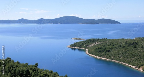 bay and horizon  peninsula Peljesac  Croatia
