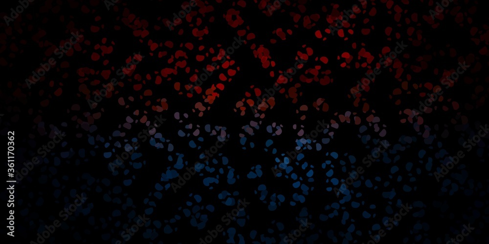 Dark blue, yellow vector pattern with abstract shapes. Dark blue, yellow vector pattern with abstract shapes.
