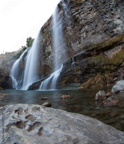 Erzurum  Tortum waterfall  view from below.