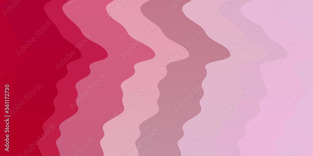 Obraz premium Light Pink vector layout with circular arc. Colorful illustration in abstract style with bent lines. Pattern for commercials, ads.