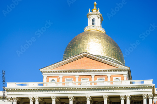 Shining dome of old building