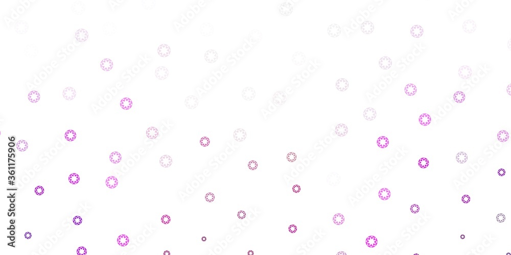 Light purple, pink vector background with bubbles. Light purple, pink vector background with bubbles.