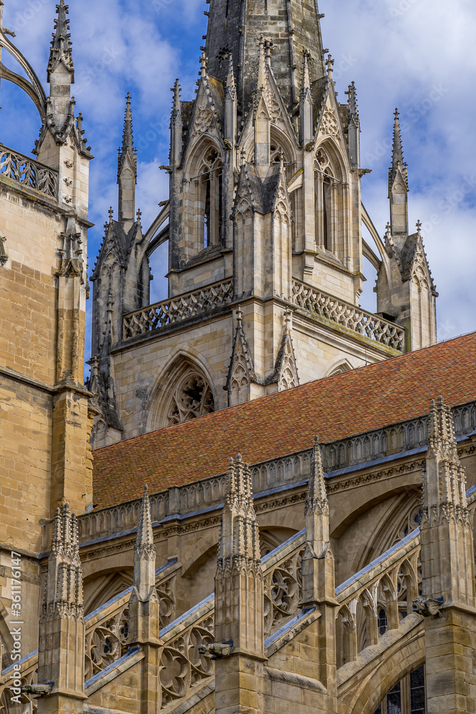 Bayonne, France. 19.06.2020. Catholic cathedral in the centre of Bayonne. High quality photo