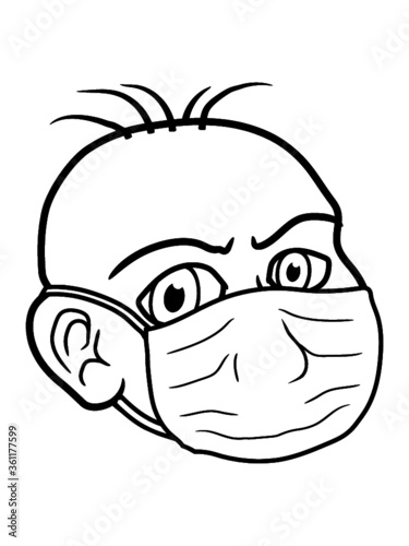 Gesichtsmaske Baby Corona Virus Cool Schwanger Eltern 