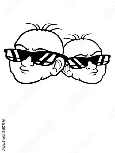 Design Köpfe Babys 2 Papa Kind Blick 