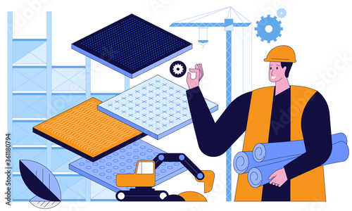 Working at construction site Engineering decisions