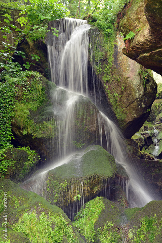 Lichtenhainer Wasserfall im S  chsischen Kirnitzschtal