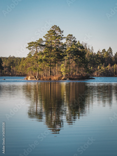 Island in lake