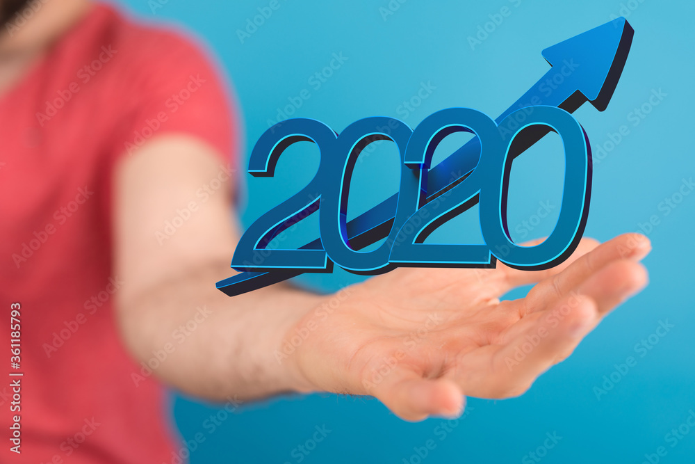 the 2020 business year up goals and success illustration the 2020 business year up goals and success illustration
