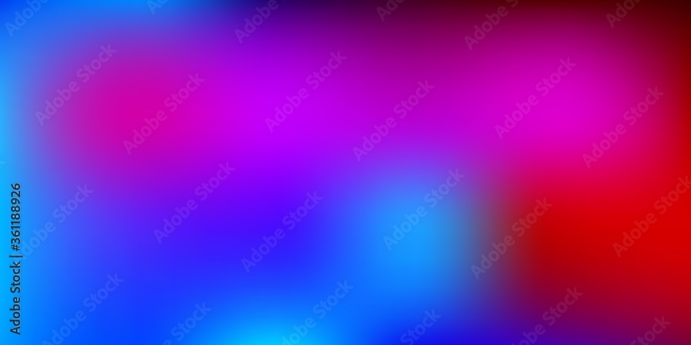 Obraz premium Light Blue, Red vector abstract blur background.