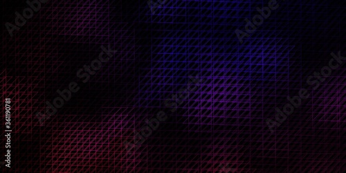 Dark Pink, Blue vector pattern with lines. Geometric abstract illustration with blurred lines. Pattern for booklets, leaflets.