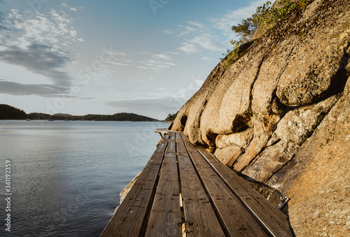  P    wyspep Osteroya w Sandefjord  widok na fjord