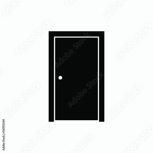door icon vector sign symbol isolated