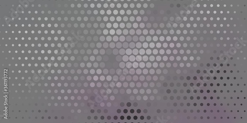 Light Pink, Yellow vector pattern with spheres. Colorful illustration with gradient dots in nature style. Design for your commercials.