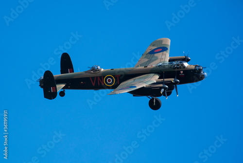 Fototapeta RAF Coningsby, Lincolnshire, UK, September 2017, Avro Lancaster Bomber PA474 of