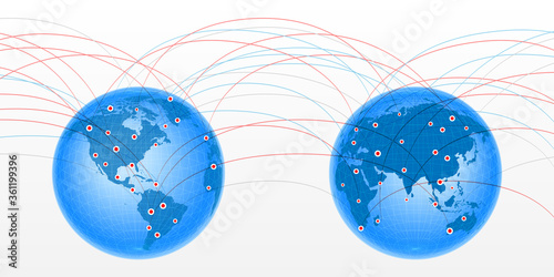 Pair globes linking