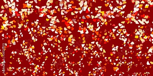 Light orange vector texture with memphis shapes.