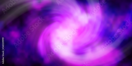 Dark Purple vector background with clouds. Colorful illustration with abstract gradient clouds. Template for websites.