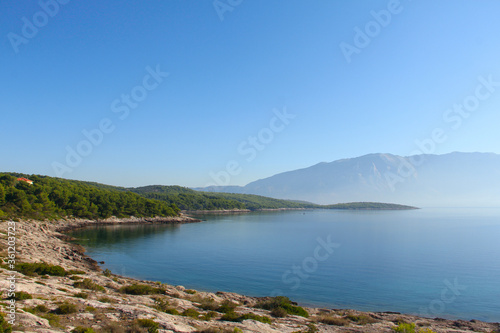 Landscape with sea and mountains