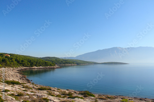 Landscape with sea and mountains