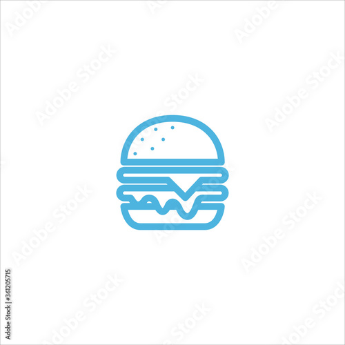 burger icon flat vector logo design trendy Free Download burger icon flat vector logo design trendy - GFXLoad