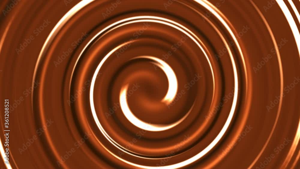slow twisting of chocolate cream
slow twisting of chocolate cream