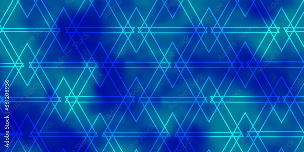 Light BLUE vector background with lines, triangles. Smart design in abstract style with gradient triangles. Pattern for commercials. Light BLUE vector background with lines, triangles. Smart design in abstract style with gradient triangles. Pattern for commercials.