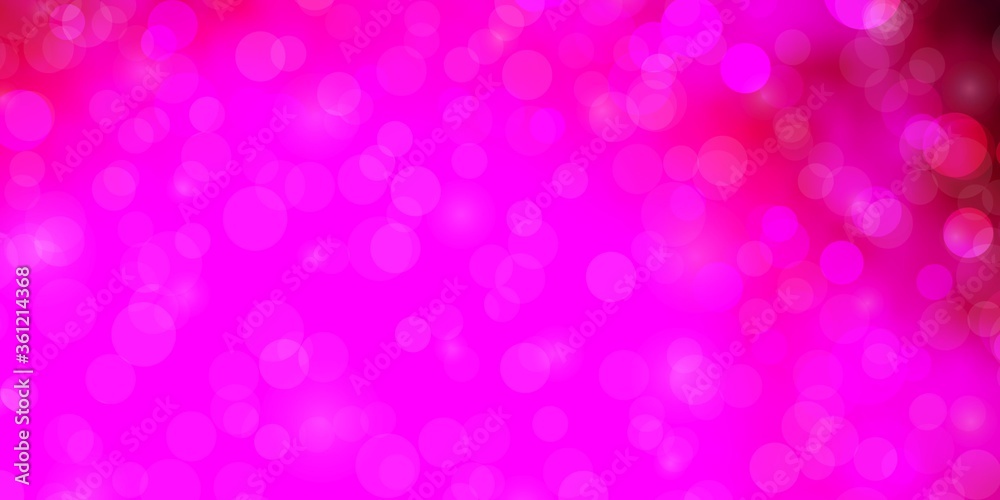 Light Pink vector template with circles. Abstract decorative design in gradient style with bubbles. Pattern for websites, landing pages. Light Pink vector template with circles. Abstract decorative design in gradient style with bubbles. Pattern for websites, landing pages.