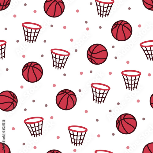 basketball vector pattern