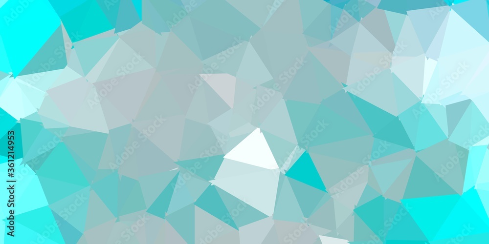 Fototapeta premium Light blue vector poly triangle texture.