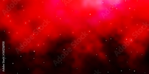 Dark Pink, Red vector texture with beautiful stars. Decorative illustration with stars on abstract template. Theme for cell phones.