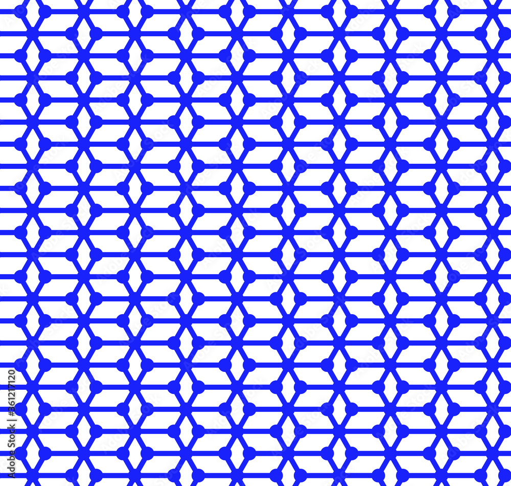 Fototapeta premium 3 dimensional geometric cube pattern seamless repeat background