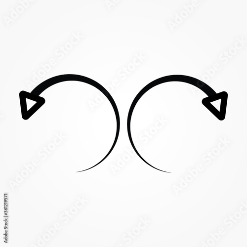  undo redo icon vector illustration

